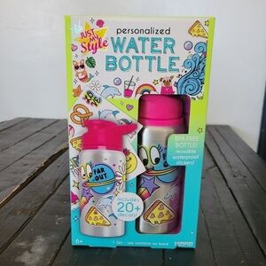 Just My Style Personalized Water Bottle NEW Gift Idea Stickers Craft Kit Tumbler
